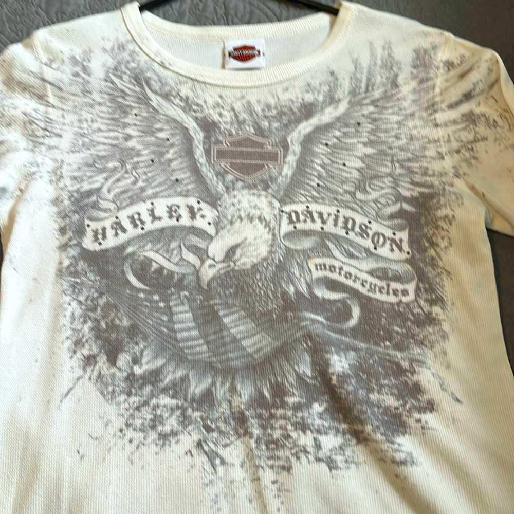 Harley Davidson Waffle Knit Top